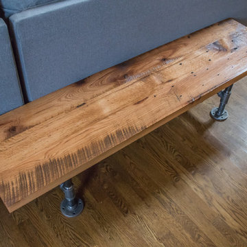 Industrial Bench | Barn Wood Bench | Oak Bench