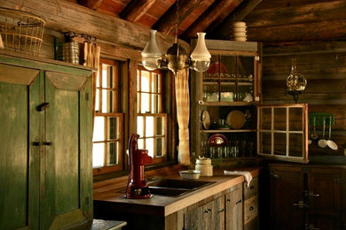Inspiration for a rustic home design remodel in Other