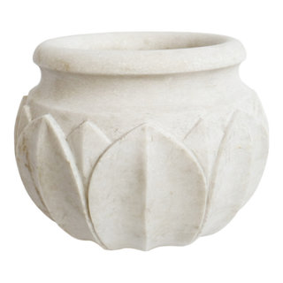 Chalk White Santorini Amphora Planter