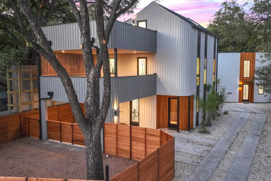 Contemporary exterior home idea in Austin