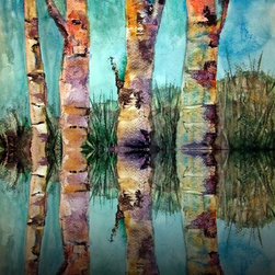 Birched Rainbows Reflections - Artwork