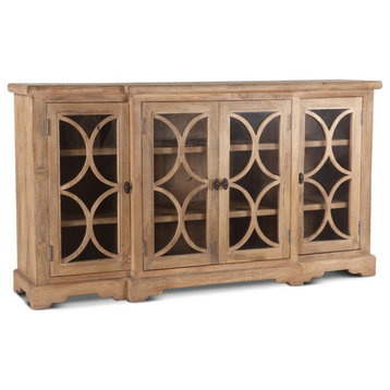 Carved Lattice Wood Cabinet, Belen Kox