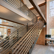 Creek wood railing