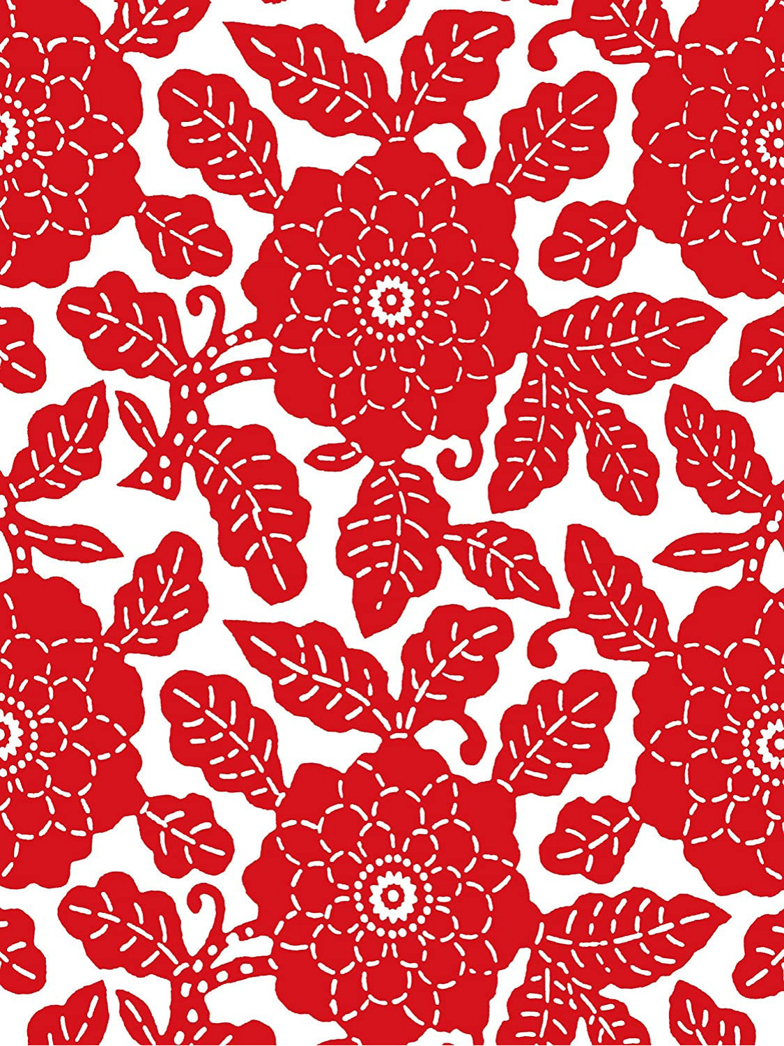 Tile Mural Chinese Patterns red flowers Accent Backsplash, Ceramic ...