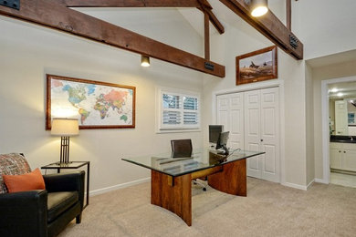 Trendy home office photo in Austin
