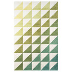 Momeni - Delmar Del-6 Lime, 3'6"x5'6" - Hand-tufted, super-fine, 100% wool rugs provide the perfect medium for The Novogratzes trademark large scale, witty words and phrases, abstract designs and clean lines. Created with bright bold colors, pastels and retro inspired colors.
