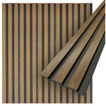 CONCORD WALLCOVERINGS - Waterproof Slat Panel, Walnut, Pack of 6 - Concord Panels Design: Our wall panels offer countless possibilities to creatively design your interior and to set natural accents. In our assortment you will find a variety of wall panels, which are available in a range of wood grain finishes.