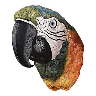 Design Toscano Paradise Parrot Head Wall Sculpture