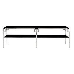 Worlds Away Black/Nickel Helen Coffee Table - Coffee Tables