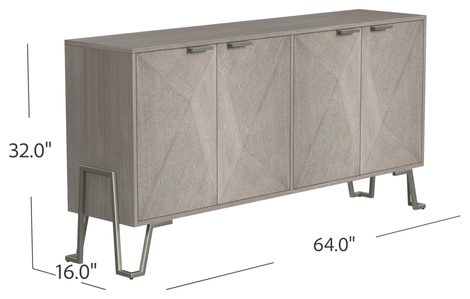 Cooper Server - Brushed Nickel
