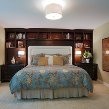 Built in headboard, night stands for Master
