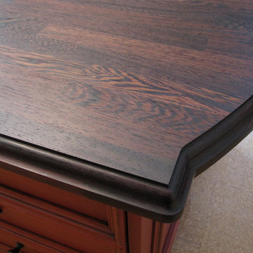 Wenge wood countertop by CafeCountertops - edge N