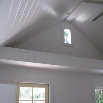 Shelf along the gable end
