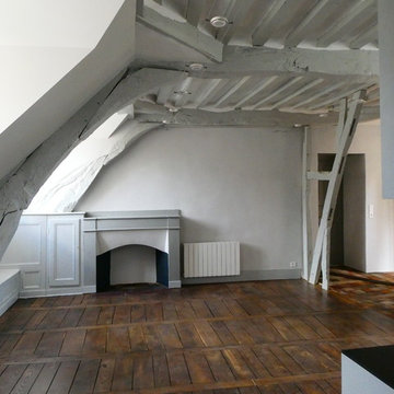 Création d'un appartement sous combles hôtel particulier 18ème siècle