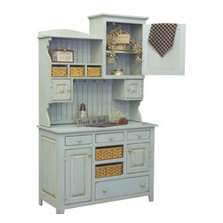 Chelsea Home Furniture Annie 2 Piece Hutch in Seafoam - Products