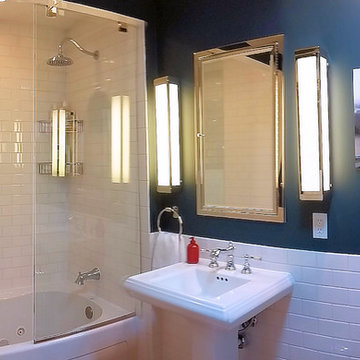 Subway and Saltillo Tile Bath Remodel