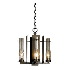 New Town 4-Arm Chandelier, Black