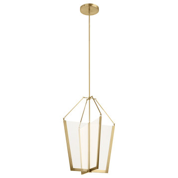 Calters Contemporary Foyer Pendant in Champagne Gold