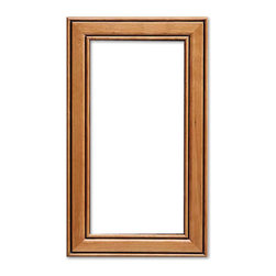 Normandy Glass Cabinet Door from CabinetNow.com shown in Cherry - Kitchen Cabinetry