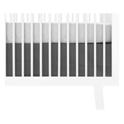 OLLI+LIME - Charcoal Crib Skirt - Crib Accessories
