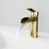 VIGO Paloma Single Hole Bathroom Sink Faucet, Matte Gold