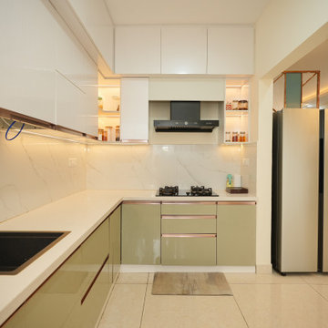 Modular Kitchen Design | 3BHK Apartment Interiors