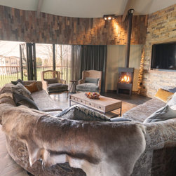 Gas Stove in Commercial Treehouse - Indoor Fireplaces