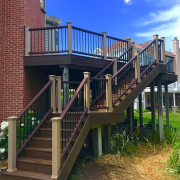 Trex deck Barrington IL with Trex lighting