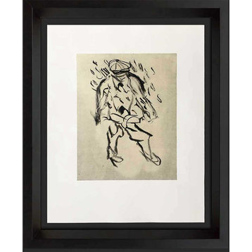 Willem DE KOONING Lithograph ORIGINAL"Man without a country" Ltd.EDITION