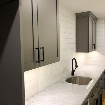 Glen Mills Finished Basement: Bar, Bath, Exercise, Built In’s and TV Area