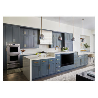 An Art-Filled Entertainer's Haven - Transitional - Kitchen - Chicago ...