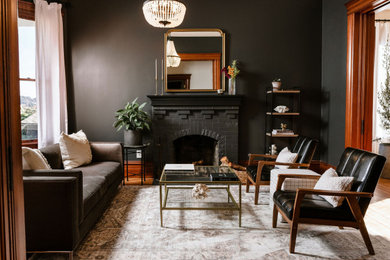 Inspiration for a transitional living room remodel