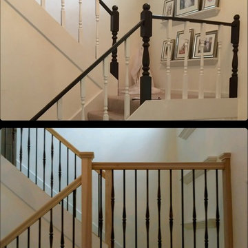 Before & After Remodeled Staircases