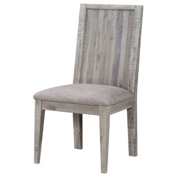 Modus Alexandra Solid Wood Upholstered Chair, Rusic Latte