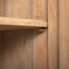 Cairo Light Brown Solid Wood w/ Black Metal Base Sideboard