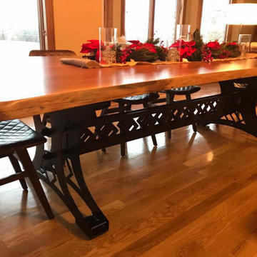 American black walnut large dining table
