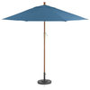 9' Round Sunbrella  Turkish Tile Patio Umbrella with FSC Eucalyptus