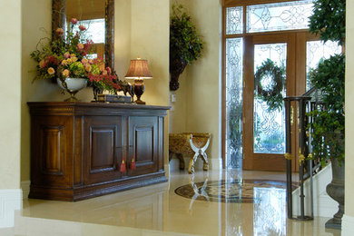 Entryway - mediterranean entryway idea in Tampa