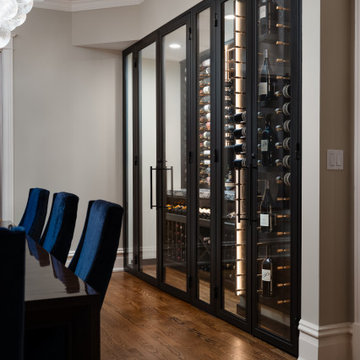 Custom Enclosed Wine Rack & Cabinet in Evanston, IL