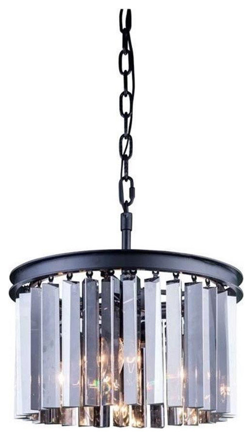 Elegant Lighting Sydney 16" 3 Light Royal Crystal Chandelier, 16" - 3 ...