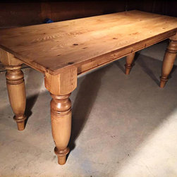 72"L x 28"W Old Pine Malt Leg Table - Dining Tables