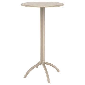 Compamia Octopus Round Bar Table, Taupe
