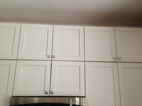 Ikea Gap With Stacked Cabinets, Can You Stack Ikea Kitchen Cabinets