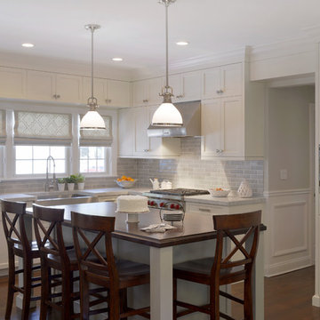 Classic White Kitchen in Southern Westchester