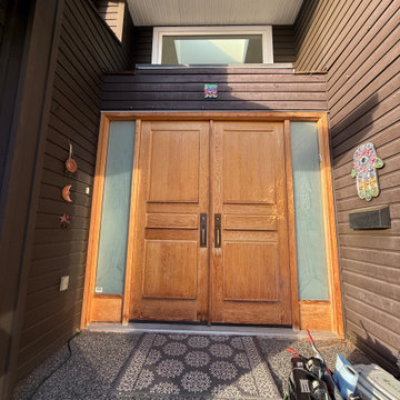 Double Door Restoration and Insulation Upgrade In North Vancouver