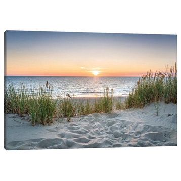 Beautiful Sunset At The Beach by Jan Becke, 32"x48"x1.5"