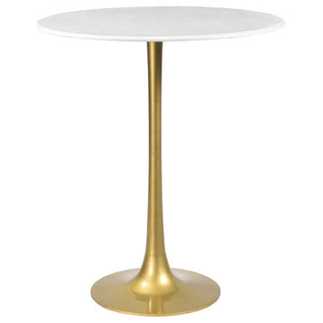 Matthew Izzo Home Tulip Bar Table with Marble Top