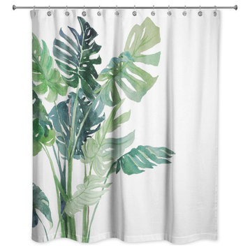 Houseplant Print 5 71x74 Shower Curtain