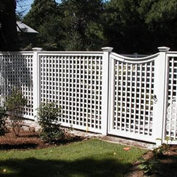 Lattice with Concave Gate - Home Fencing And Gates