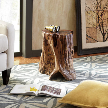 Hidden Treasures Tree Trunk Side Table